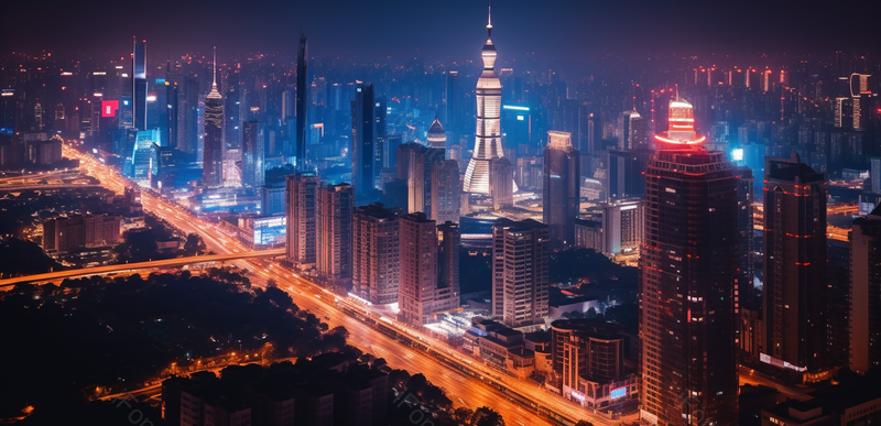 建筑背景城市建筑上海外滩摩天大厦城市夜景全景摄影建筑摄影城市摄影,高清,摄影图,摄影图片,图片大全,摄影图免费下载